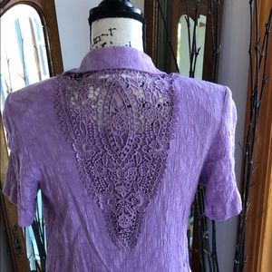Lace inset Light lavender Dress